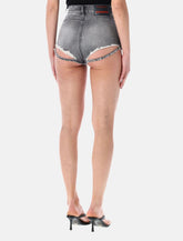 Diesel De-Lunar high-rise distressed denim shorts - | Spazio Pritelli