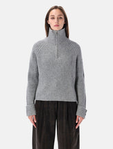 La Piscine high neck wool sweater - | Spazio Pritelli