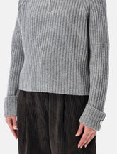 La Piscine high neck wool sweater - | Spazio Pritelli