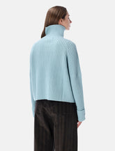 La Piscine high neck wool sweater - | Spazio Pritelli