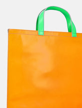 Comme des Garçons Wallet Tote Open Top Silhouette Gold Logo Fluo - | Spazio Pritelli