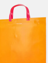 Comme des Garçons Wallet Leather Tote Luxe Open Top Fluo Orange - | Spazio Pritelli