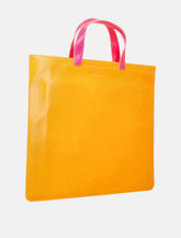 Comme des Garçons Wallet Leather Tote Luxe Open Top Fluo Orange - | Spazio Pritelli