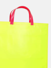 Comme des Garçons Wallet Leather Tote Luxe Open Top Fluo Orange - | Spazio Pritelli