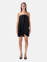 Mini abito 7 For All Mankind in raso arricciato - | Spazio Pritelli