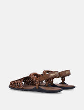 Miu Miu leather cord sandals - | Spazio Pritelli