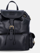 Miu Miu leather backpack with pockets - | Spazio Pritelli