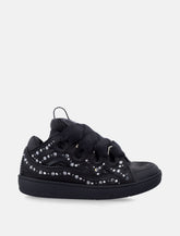 Sneakers Lanvin Curb in raso con strass da donna - | Spazio Pritelli