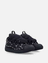 Sneakers Lanvin Curb in raso con strass da donna - | Spazio Pritelli