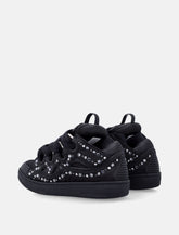 Sneakers Lanvin Curb in raso con strass da donna - | Spazio Pritelli