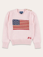 Polo Ralph Lauren baby girl's Iconic Flag jumper - | Spazio Pritelli