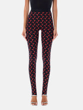 Marine Serre all-over Moon print leggings - | Spazio Pritelli