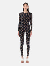 Marine Serre Moon printed stretch jersey catsuit - | Spazio Pritelli