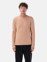 Valentino Garavani wool cable-knit pullover with VLogo - | Spazio Pritelli