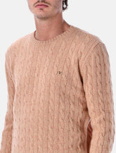 Valentino Garavani wool cable-knit pullover with VLogo - | Spazio Pritelli