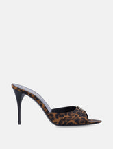 Saint Laurent Babylone leopard mules - | Spazio Pritelli