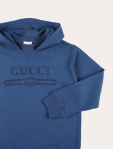 Gucci kid's cotton hoodie with GG print - | Spazio Pritelli