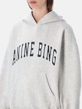 Anine Bing Harvey melange grey hoodie - | Spazio Pritelli