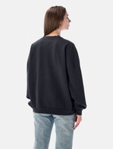 Anine Bing Miles collegiate sweatshirt washed black - | Spazio Pritelli