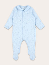 Petit Bateau baby sleepsuit with star print - | Spazio Pritelli