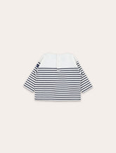 Petit Bateau T-shirt and dungarees newborns gift set - | Spazio Pritelli