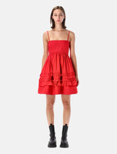 Ganni cotton frill dress - | Spazio Pritelli