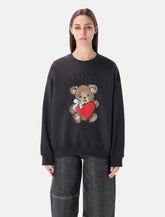 Ganni Bear graphic sweatshirt with rhinestones - | Spazio Pritelli