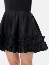 Ganni Duchesse nylon mini skirt - | Spazio Pritelli