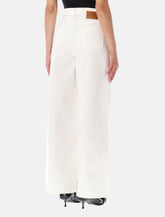 Ganni Lari white denim jeans - | Spazio Pritelli