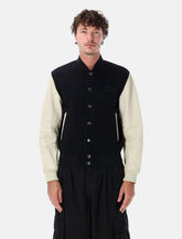 Diesel wool and leather bomber jacket - | Spazio Pritelli