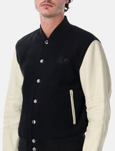 Diesel wool and leather bomber jacket - | Spazio Pritelli