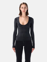Diesel Elphin long-sleeve scoop-neck top - | Spazio Pritelli
