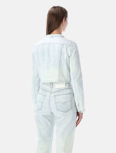 Diesel DE-Saphix-FSI dropped satin denim jacket - | Spazio Pritelli