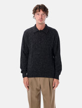 Auralee cashmere nep knit polo - | Spazio Pritelli