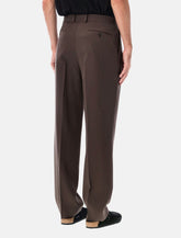 Auralee two-tuck wool gabardine trousers - | Spazio Pritelli