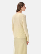 Auralee Baby Suri alpaca sheer knit - | Spazio Pritelli