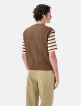 Aurelee flat yarn rib knit vest - | Spazio Pritelli
