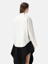 Alaïa layered cotton poplin shirt - | Spazio Pritelli