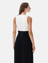 Alaïa ribbed wrap top - | Spazio Pritelli
