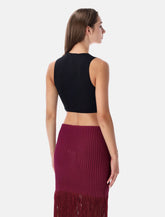 Alaïa ribbed wrap top - | Spazio Pritelli