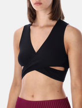 Alaïa ribbed wrap top - | Spazio Pritelli