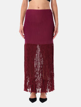 Alaïa fringed knit skirt - | Spazio Pritelli