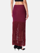 Alaïa fringed knit skirt - | Spazio Pritelli