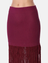 Alaïa fringed knit skirt - | Spazio Pritelli