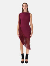 Alaïa asymmetric fringed dress - | Spazio Pritelli