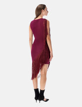 Alaïa asymmetric fringed dress - | Spazio Pritelli