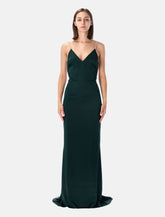 Tom Ford crystal chain satin evening dress - | Spazio Pritelli