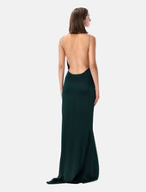 Tom Ford crystal chain satin evening dress - | Spazio Pritelli