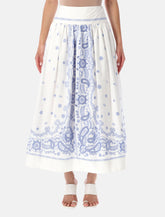 Self-Portrait embroidered midi skirt - | Spazio Pritelli