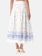 Self-Portrait embroidered midi skirt - | Spazio Pritelli